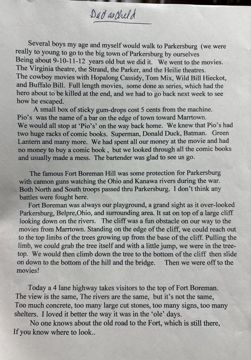 Young Life in Marrtown, typed page